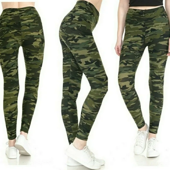 YOGA High Waistband Camo Legging - Picture 1 of 9
